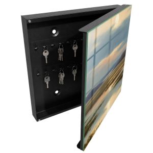 Caixa para chaves decorativa 30x30x5, abertura à direita tulup