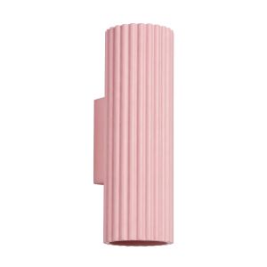 Apliques karbon 2 rosa alumínio 6.5x20x8.5cm