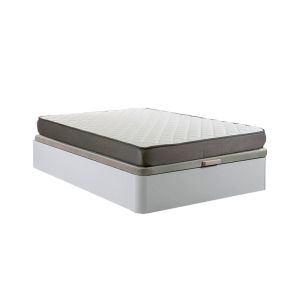 Sommier atenas branco 150x190cm + colchão básico 18cm