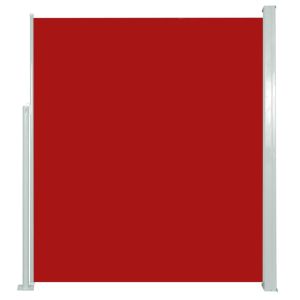 Toldo lateral retrátil para pátio 160x300 cm vermelho