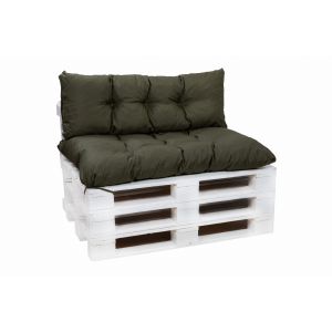 Almofadas de paletes exteriores 120x60x40cm almofadas jardim verdes