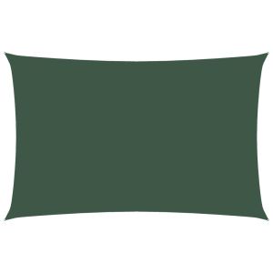 vidaXL toldo de vela rectangular tela oxford verde oscuro 2,5x5 m