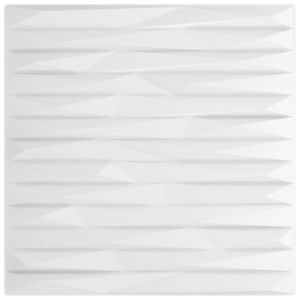 Painéis de parede 48 pcs 50x50 cm 12m² xps pedra branco