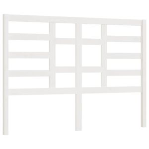 vidaXL cabecero de cama madera maciza de pino blanco 126x4x104 cm