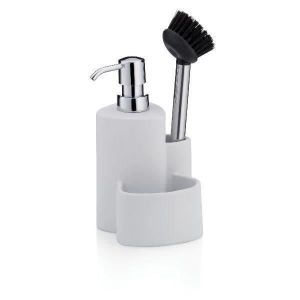 Dispensador de sabonete kela purana - multiuso - 35 cl - branco