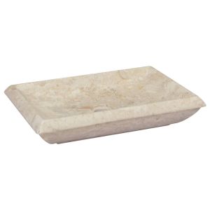 Lavatório 50x35x10 cm mármore cor creme pt4750