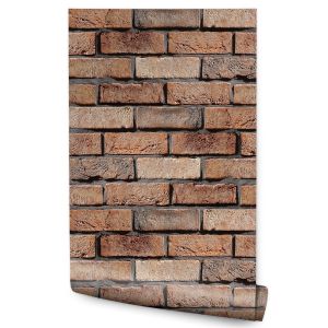 Papel de parede tijolo efeito 3d padrão decoração moderna