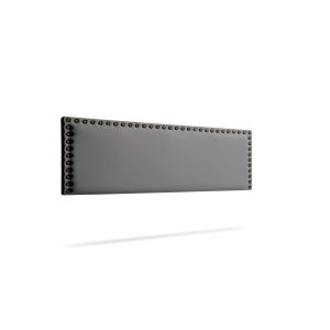 Cabeceira estofada modena pele sintética 130x55x8 cm - azul escuro - moonia