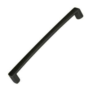 Puxador 160mm pintado de preto matt, lote de 12