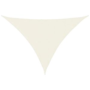 vidaXL toldo de vela triangular tela oxford color crema 3x4x4 m