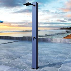 Chuveiro para piscina phoénix em aço inox azul oceano 39l sistema antical