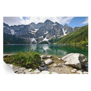 Papel de parede adesivo lago da montanha 104x152 tulup
