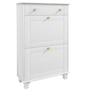 Sapateira 60x23,5x98,5 cm color blanco Homcom