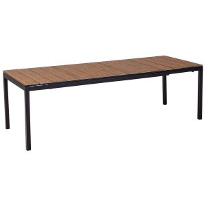 Mesa de refeição de jardim extensível tofane 198/248 cm 90 cm castanho