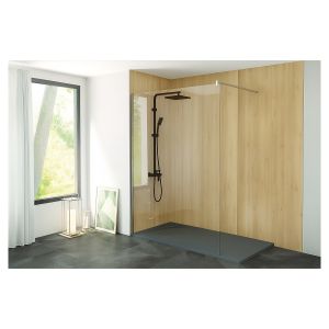Kit instalação painéis murais canto flora madeira 200cm  - perfil preto