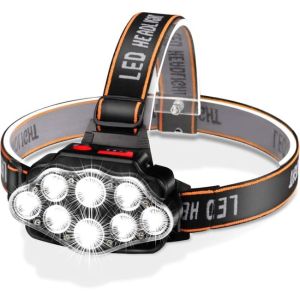Lanterna LED 1000 lm luz vermelha branca ímã 7 modos recarregável