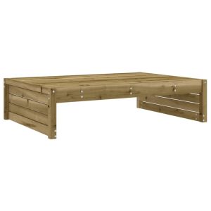 vidaXL taburete de jardín madera de pino impregnada 120x80 cm