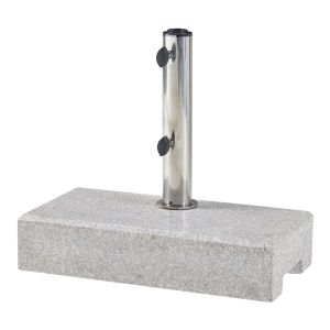 Suporte para guarda-sol bomba granito retangular 45x22,5x9,5cm - cinzento
