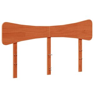 vidaXL cabecero de cama madera maciza de pino marrón cera 160 cm