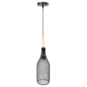 Candeeiro de teto em metal preto 11,5x11,5x41/110