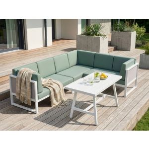 Conjunto lounge alumínio verde castella/fratte