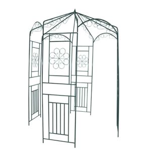 vidaXL arco de jardín 250 cm verde oscuro