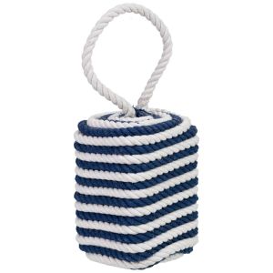 Batente de porta de aLGodão marinheiro azul 12x12x27 cm