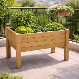 Horta urbana- mesa de cultivo mura profunda 40cm vidahuerto 80x40x80 cm
