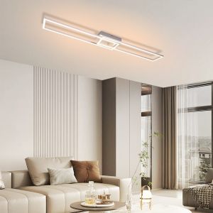 Nettlife candeeiros de teto LED prata 102.5x18.5