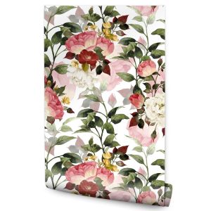 Papel de parede estar flowers coloured leaves nature