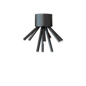 Candeeiro de teto LED bambu 9n - 9 w - 3000 k - metal - azabak
