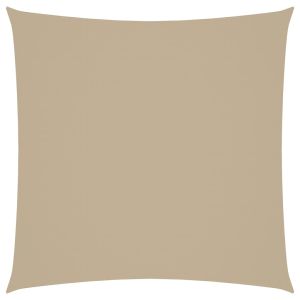 Para-sol estilo vela tecido oxford quadrado 6x6 m bege
