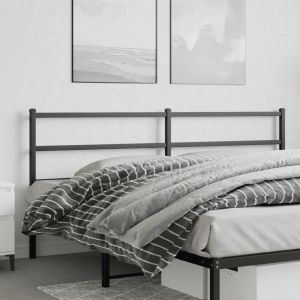 Cabeceira de cama 193 cm metal preto ptob2102