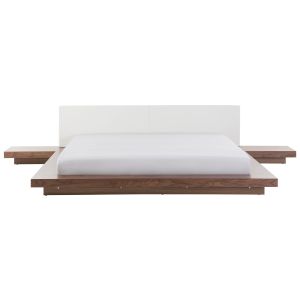 Cama zen 180 x 200 cm freixo castanho