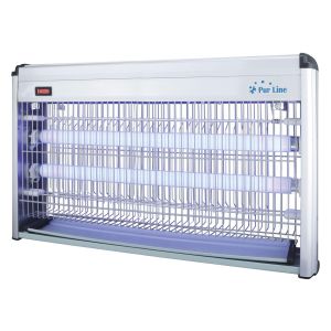 Mata moscas parede/ teto luz uv 45w alumínio 100 m² zzap 41