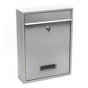 Caixa de correio de design de parede em aço galvanizado 21,5 x 9 x 32 cm pr