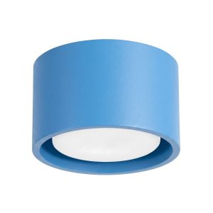 Plafons modo 1 azul claro alumínio 10x6x10cm