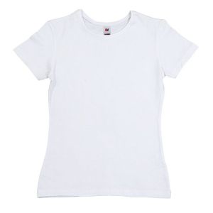 Camiseta velilla 100% algodæo feminina l branco