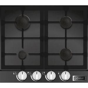 Placa de cozimento a gás - kaiser - kcg 6387 turbo - 60 cm - vidro preto -