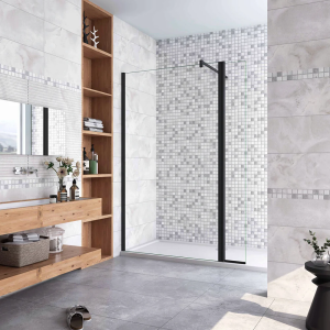 Painel de duche,painel fixo+lado giratório,barra 140cm,(120+40)x200cm