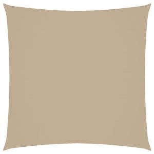 vidaXL toldo de vela cuadrado tela oxford beige 4x4 m