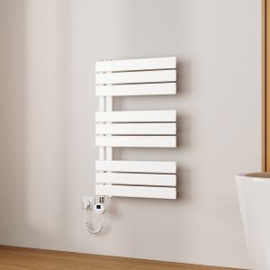 Emke toalheiro elétrico 762x500 mm branco 400w Wi-Fi deteção janela