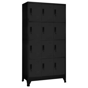 Cacifo aço 90x45x180 cm preto wgo7481