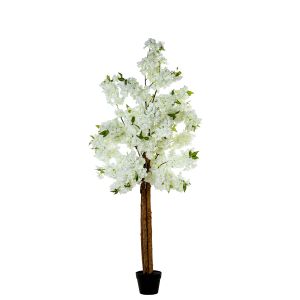 Cerejeira artificial branca de 160 cm com 4 troncos.