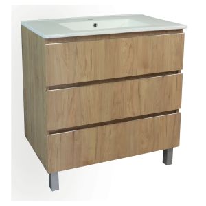 Trendy móvel de toucador com 3 gavetas - 80cm -  em madeira - lavatório