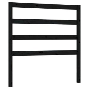 vidaXL cabecero de cama madera maciza de pino negro 81x4x100 cm