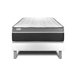 Pack sommier colchão vital care 120 x 190 cm sommier em kit branco