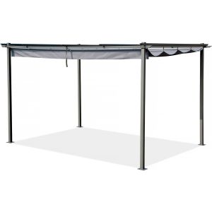 Pérgula com teto retrátil - 3 x 4 m - antracite