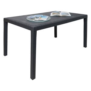 Mesa externa ariana, impermeável e repelente, em plástico