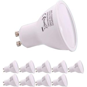 10x lâmpadas LED gu10 7w, 650 lm, luz branca neutra 4200k
